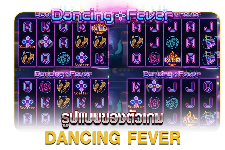 รูปแบบของตัวเกม DANCING FEVER