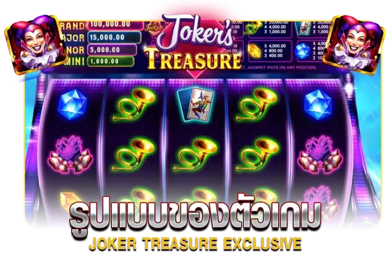 รูปแบบของตัวเกม JOKER TREASURE EXCLUSIVE