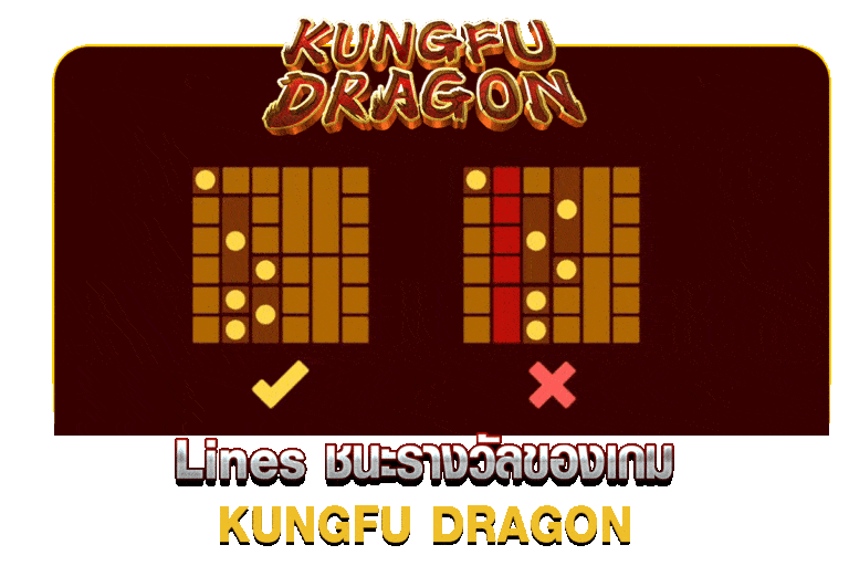 Lines ชนะรางวัลของเกม KUNGFU DRAGON